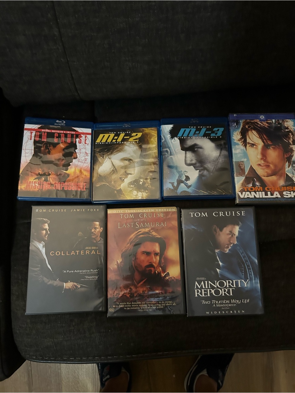 Tom Cruise 7 pack Blu-Ray and DVD collection